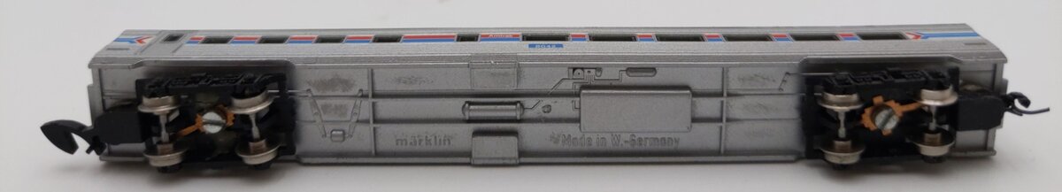 Marklin 8761 Z Scale Amtrak Passenger Diner Car w/Lights #8042 EX