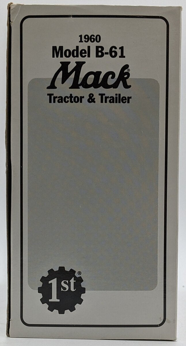 First Gear 10-1211 1:34 Diecast Roadway 1960 Model B-61 Mack Tractor & Trailer NIB