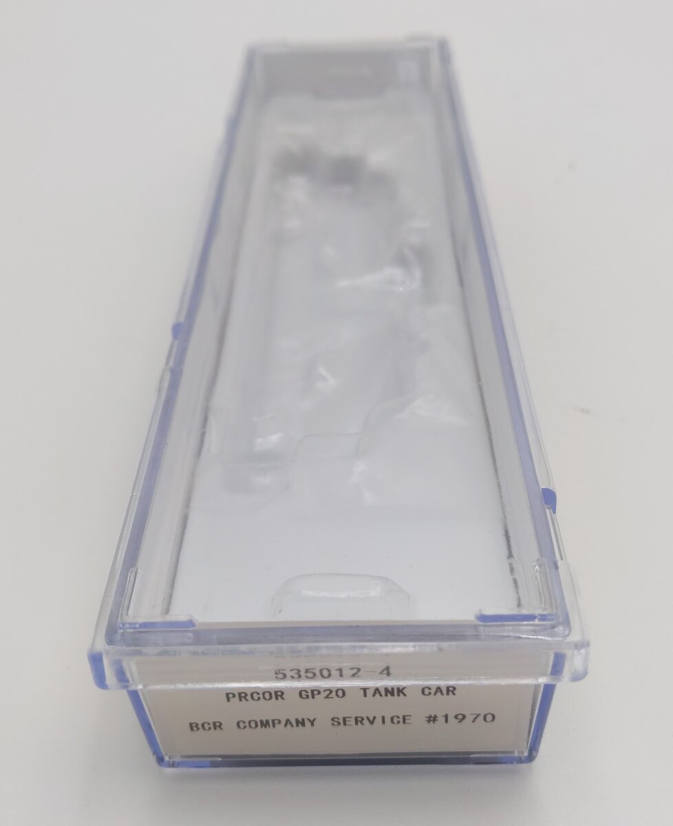 Rapido Trains 535012-4 N Scale BC Rail PRCOR GP20 Tank Car #1970 LN/Box