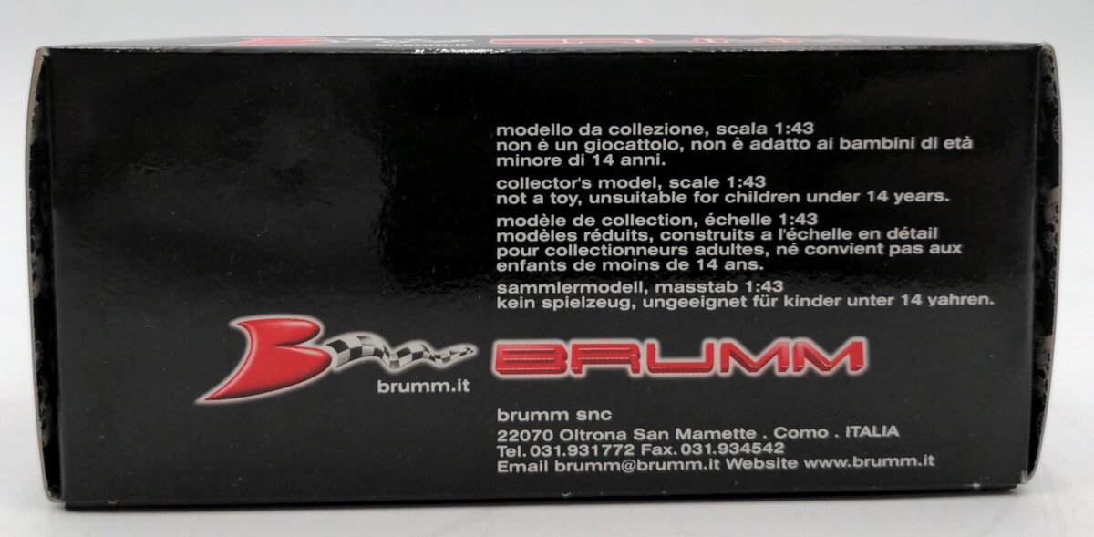 Brumm R172 1:43 Scale Diecast Ferrari 312 F.1 G.P. Olanda 1968 Chris Amon #9 NIB