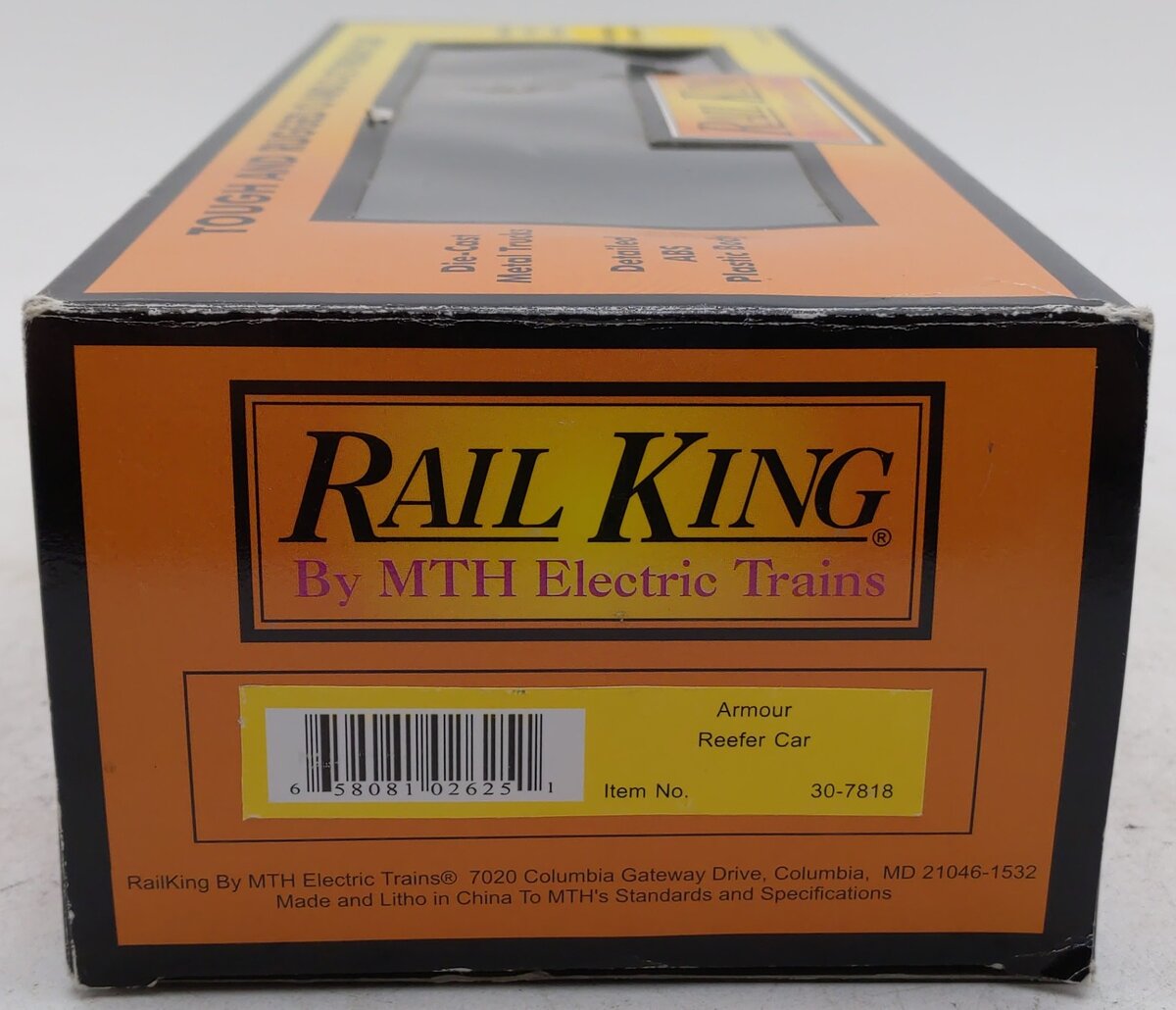 MTH 30-7818 O Gauge Armour Refrigerator Line Reefer Car #8008 EX/Box