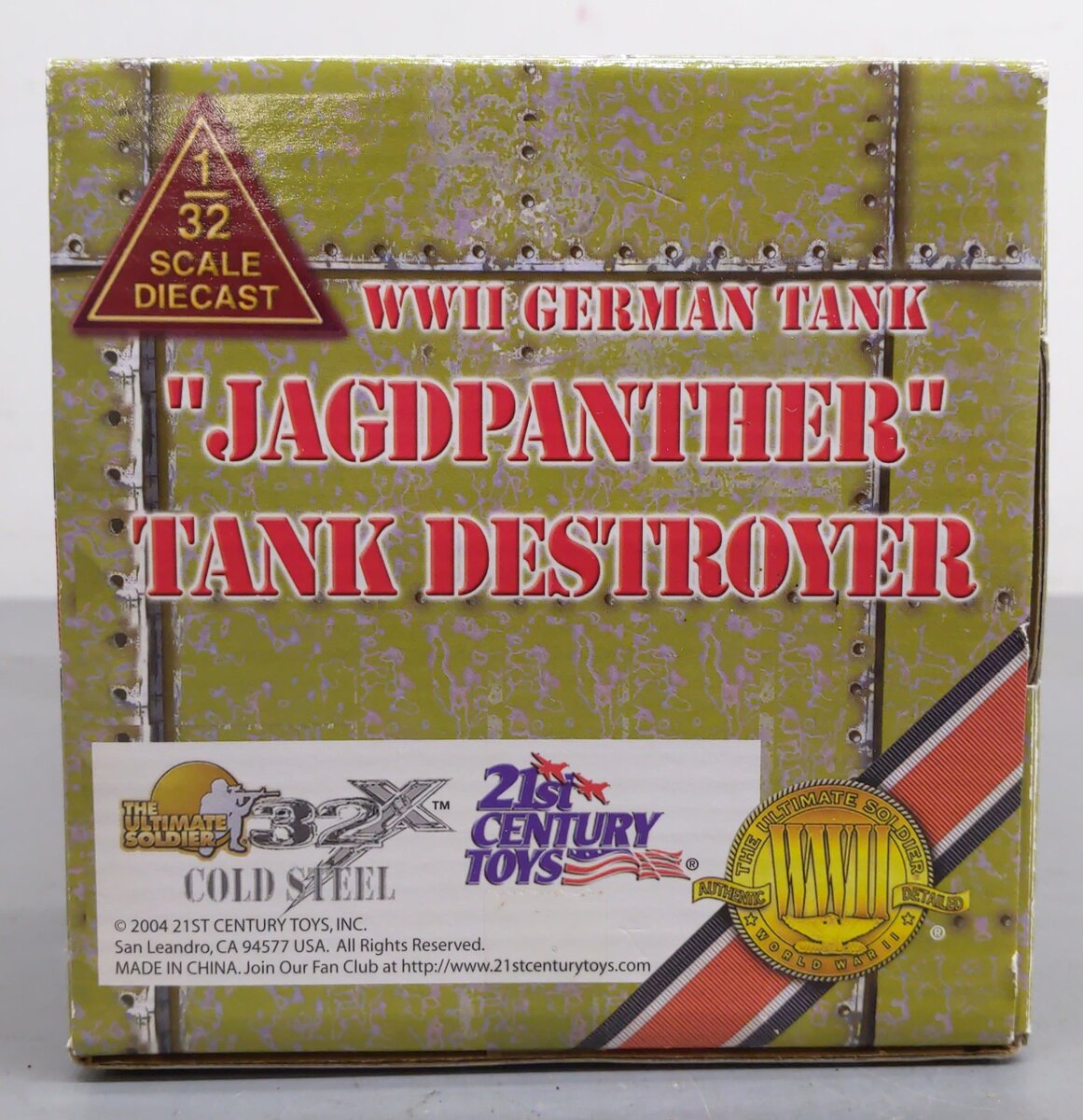 21st Century 1:32 Scale Diecast "Jagdpanther" Tank Destroyer WWll German Tank LN/Box