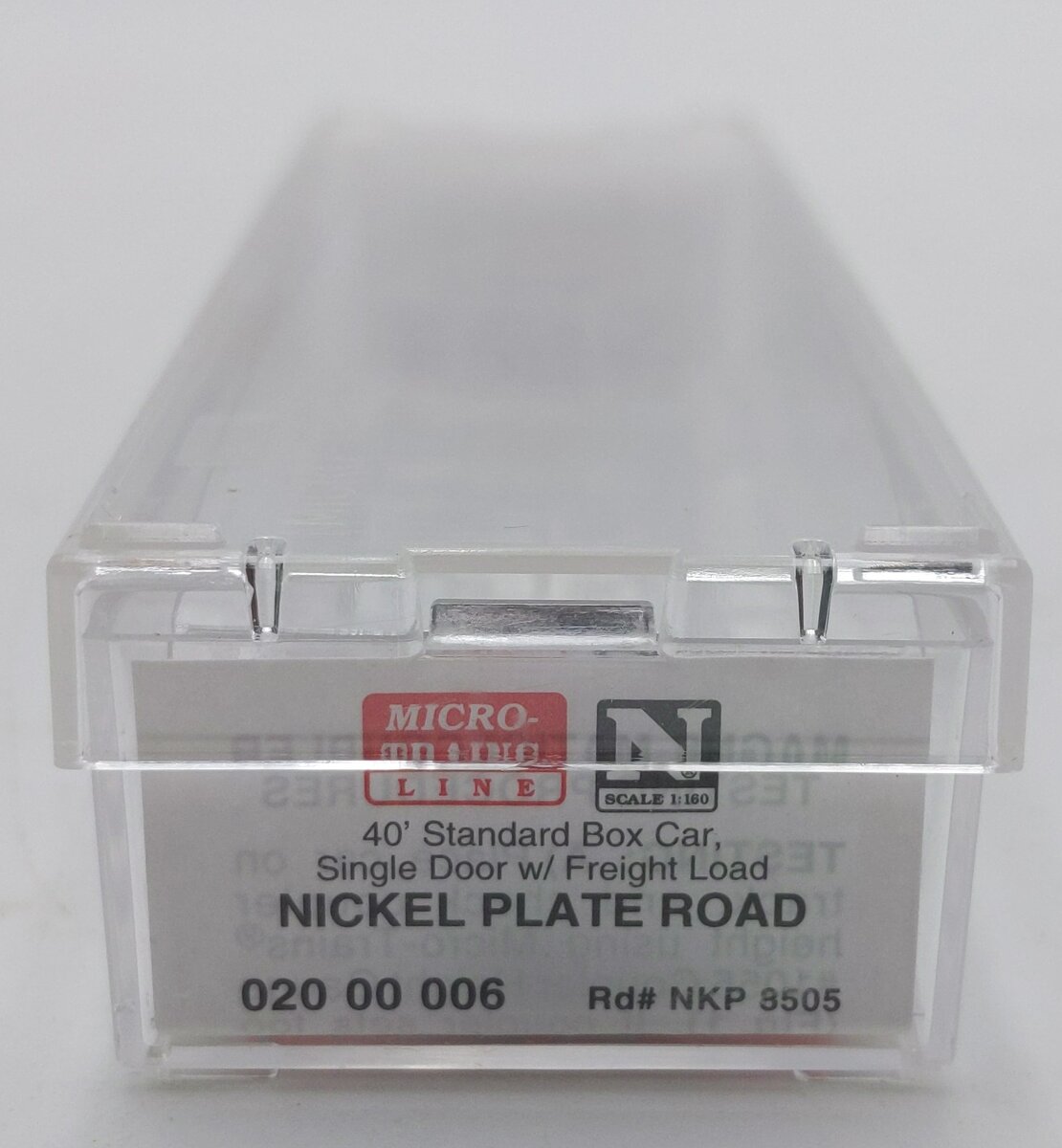 Micro-Trains 02000006 N Nickel Plate Road 40' Standard Single Door Boxcar #8505 LN/Box
