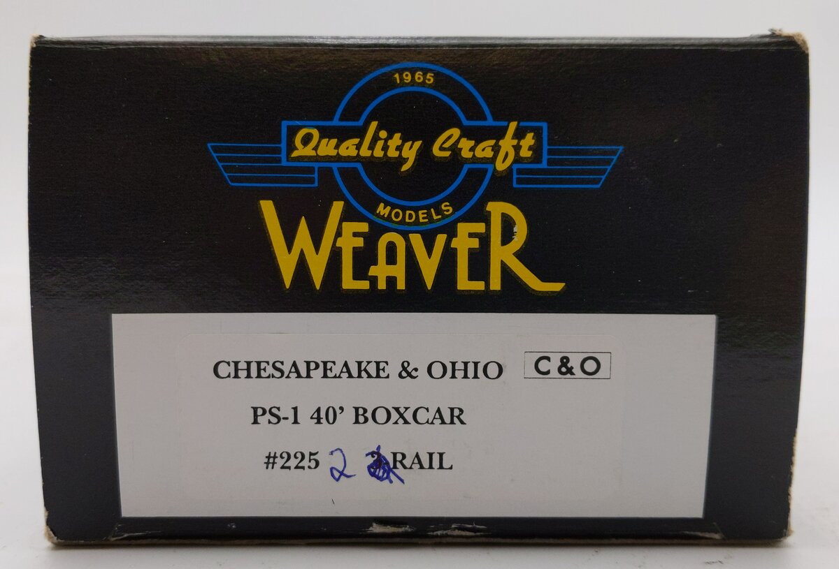 Weaver 225 O Scale 2-Rail Chesapeake & Ohio PS-1 40‘ Boxcar #225 LN/Box