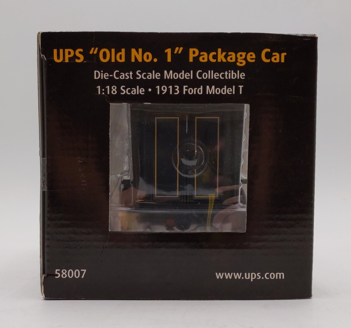 Norscot 58007 1:18 UPS - 1913 Model T in Brown Old no. 1 NIB