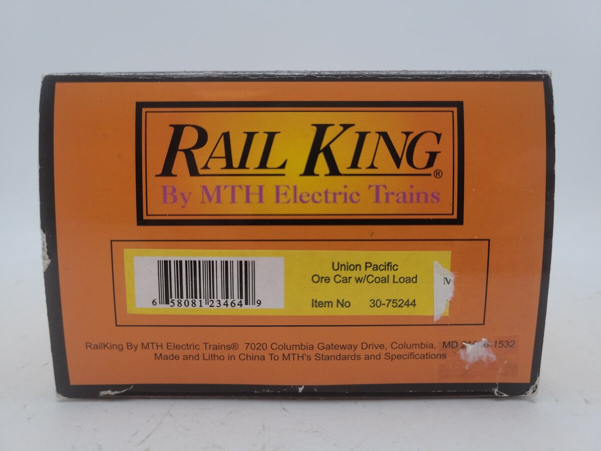MTH 30-75244 O Gauge Union Pacific Ore Car w/Coal Load #27020 EX/Box