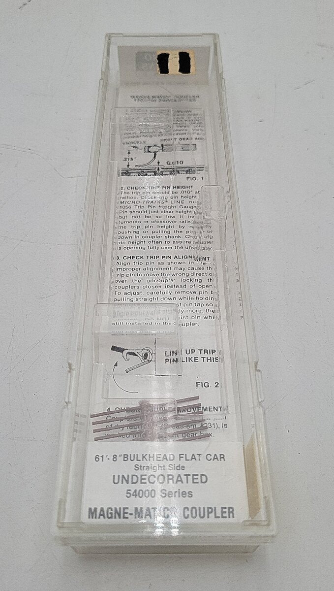 Micro-Trains 05400000 N Undecorated 61' 8" Bulkhead Flatcar EX/Box