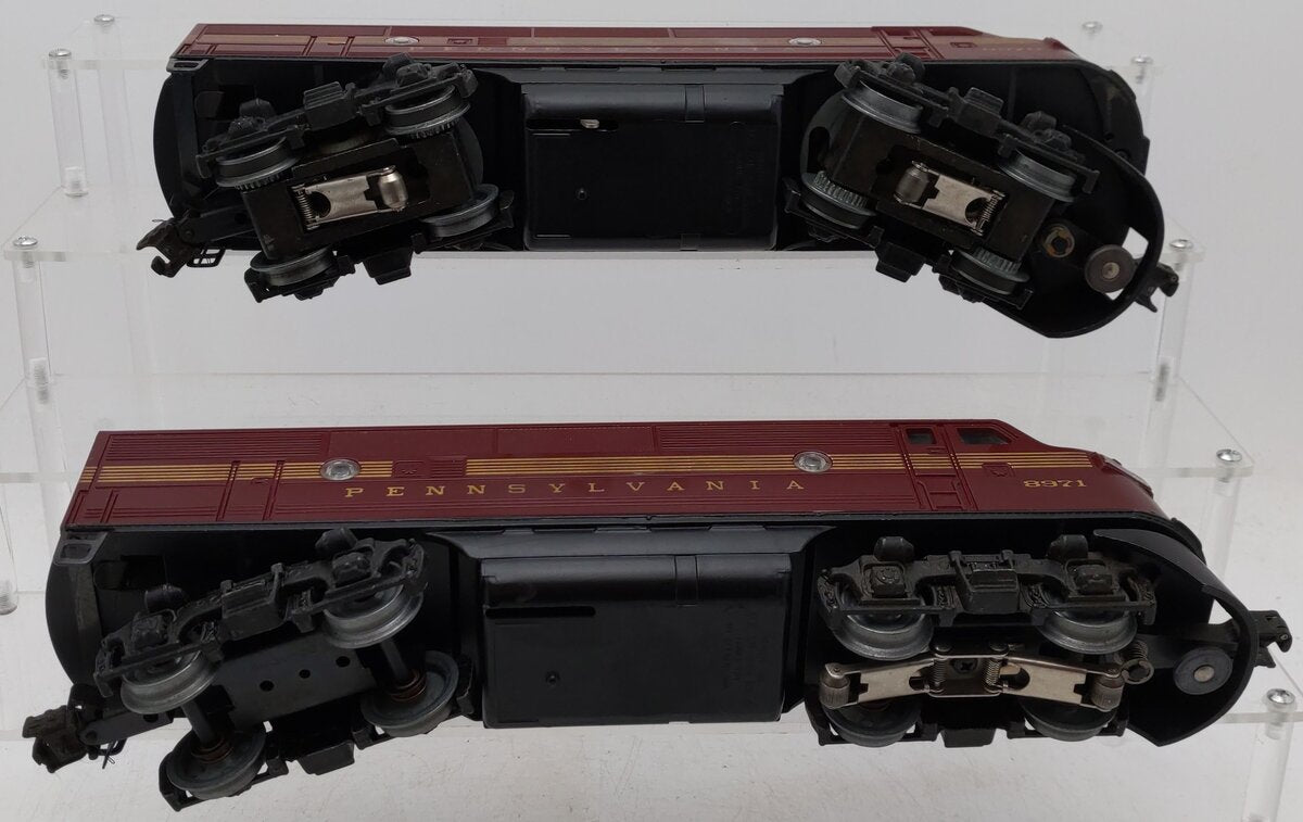 Lionel 6-8970 O Gauge Pennsylvania F3 Tuscan AA Diesel Locomotive Set EX