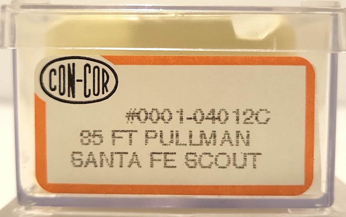 Con-Cor 0001-04012C N Scale Santa Fe 85' Pullman Sweetwater Valley Sleeper Car VG/Box