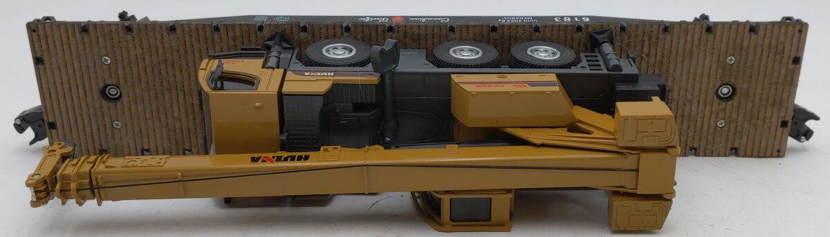 Menards O Gauge Canadian Pacific Flatcar #6183 - Custom Load EX