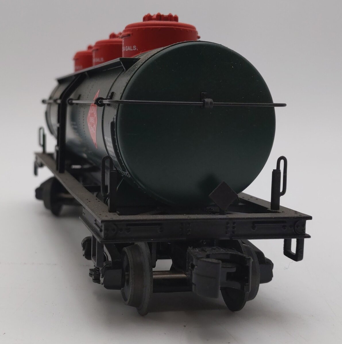MTH 30-73490 O Railway Express Agency RailKing 3-Dome Tank Car #592 EX