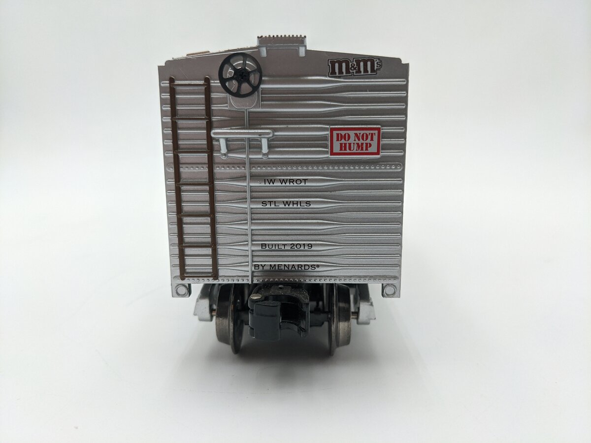 Menards 279-4593 O-Gauge M&M's Boxcar (Silver) #5999 (3-Rail) EX