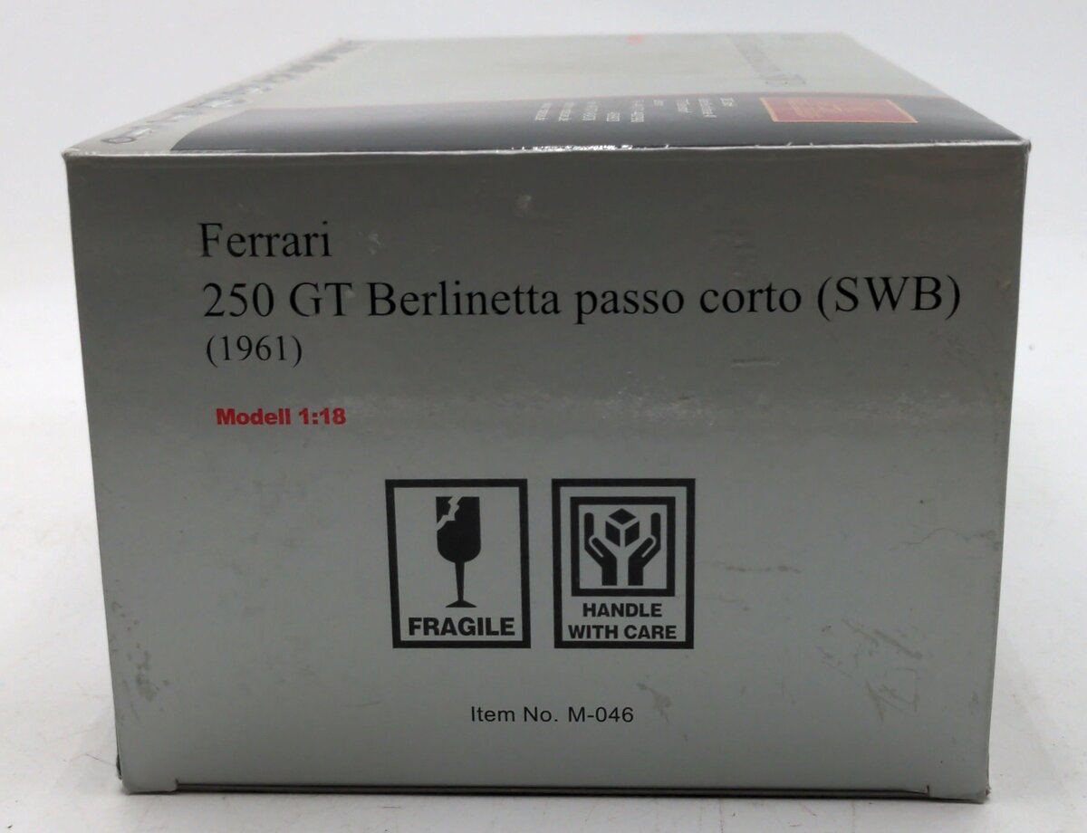 CMC M-046 1:18 Scale 1961 Ferrari 250 GT Berlinetta Passo Corto (SWB) Diecast LN/Box