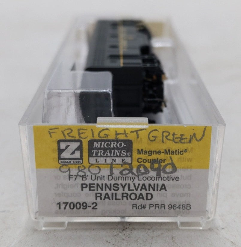 Micro-Trains 98012090 Z Pennsylvania F-7 B-Unit Dummy Diesel Locomotive #9648B LN/Box