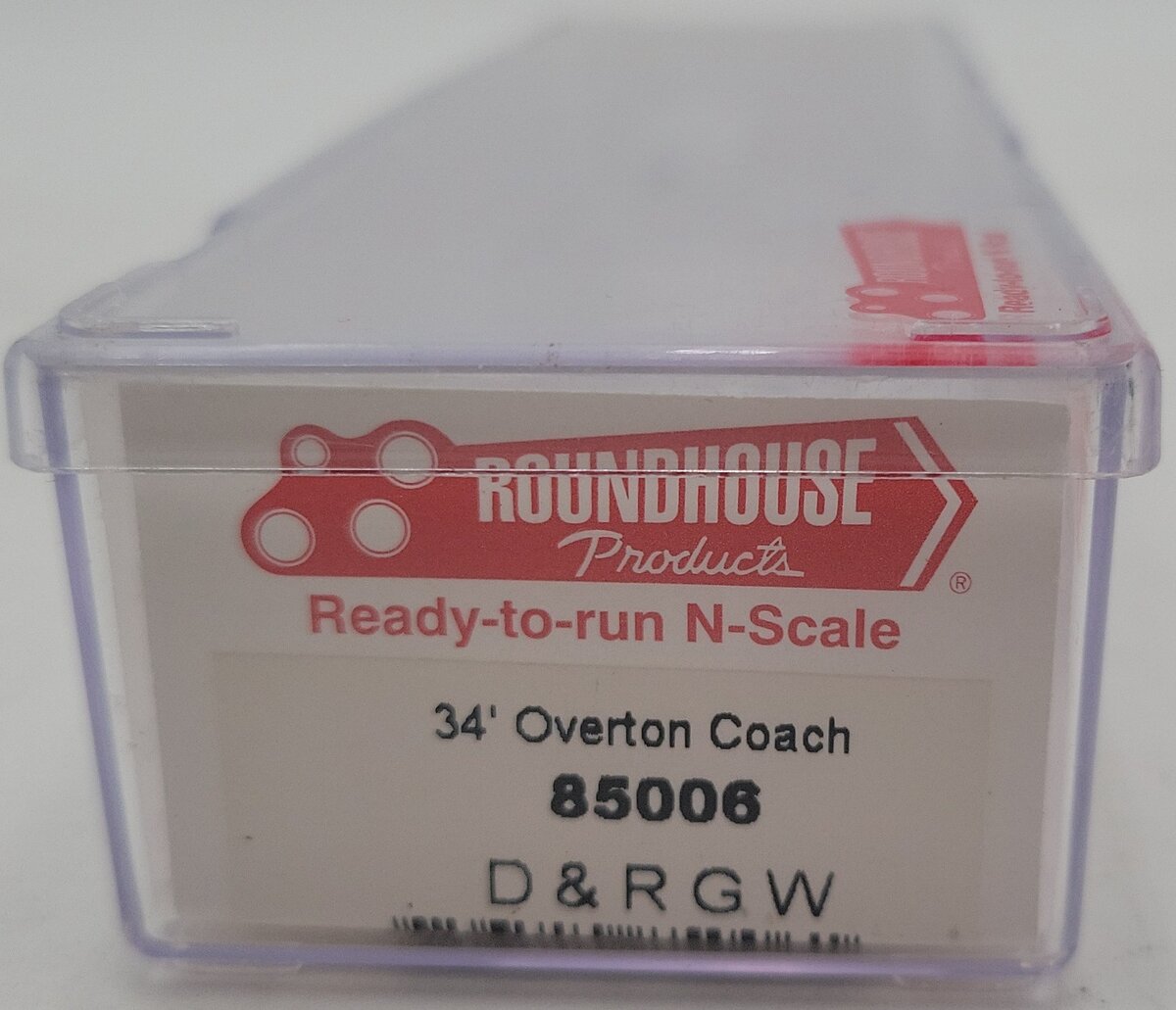 Roundhouse 85006 N 34' D&RGW Overton Coach #284 LN/Box