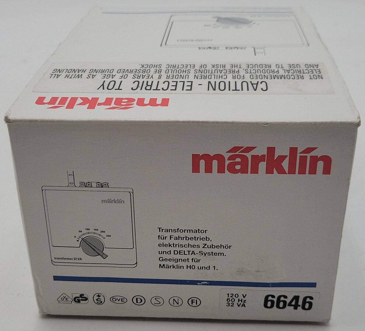 Marklin 6646 HO 110V 32VA AC Powerpack / Transformer EX/Box