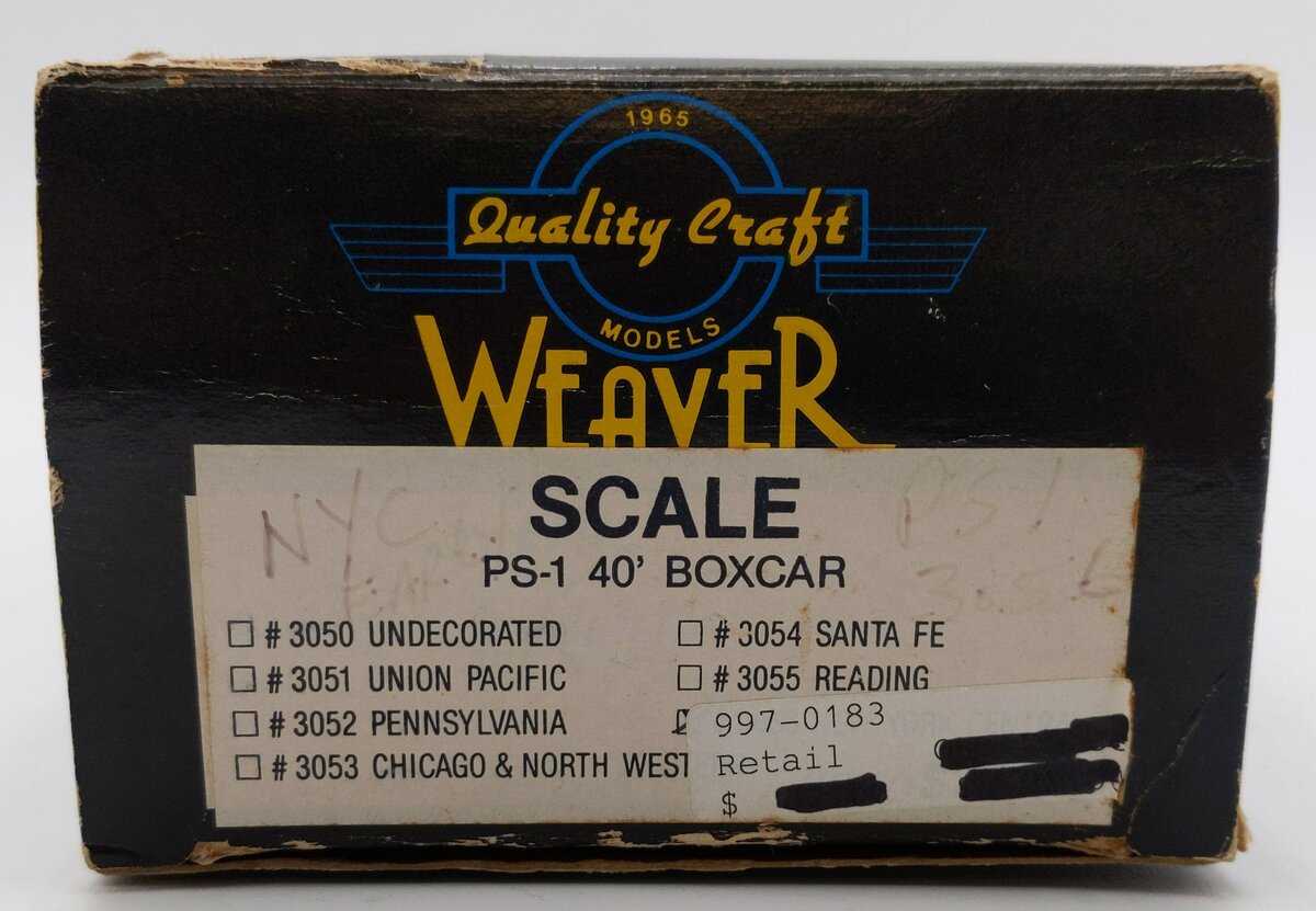 Weaver O Scale 2-Rail Chesapeake & Ohio 40' Boxcar #12417 EX