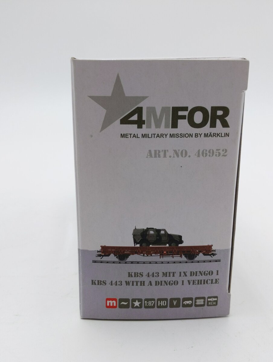 Marklin 46952 HO Scale Bundeswehr Stake Car LN/Box