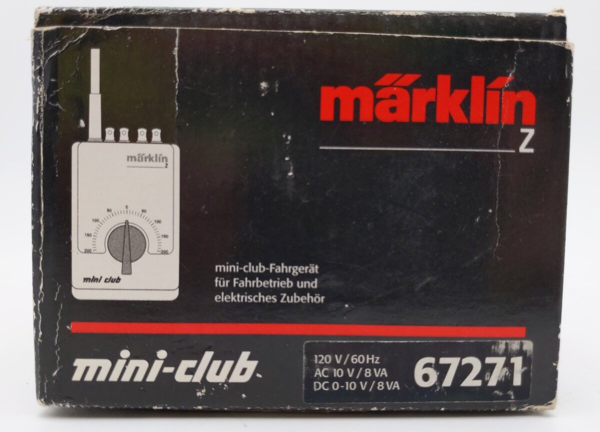 Marklin 67271 Z Scale 120 Volts USA Power Pack LN/Box