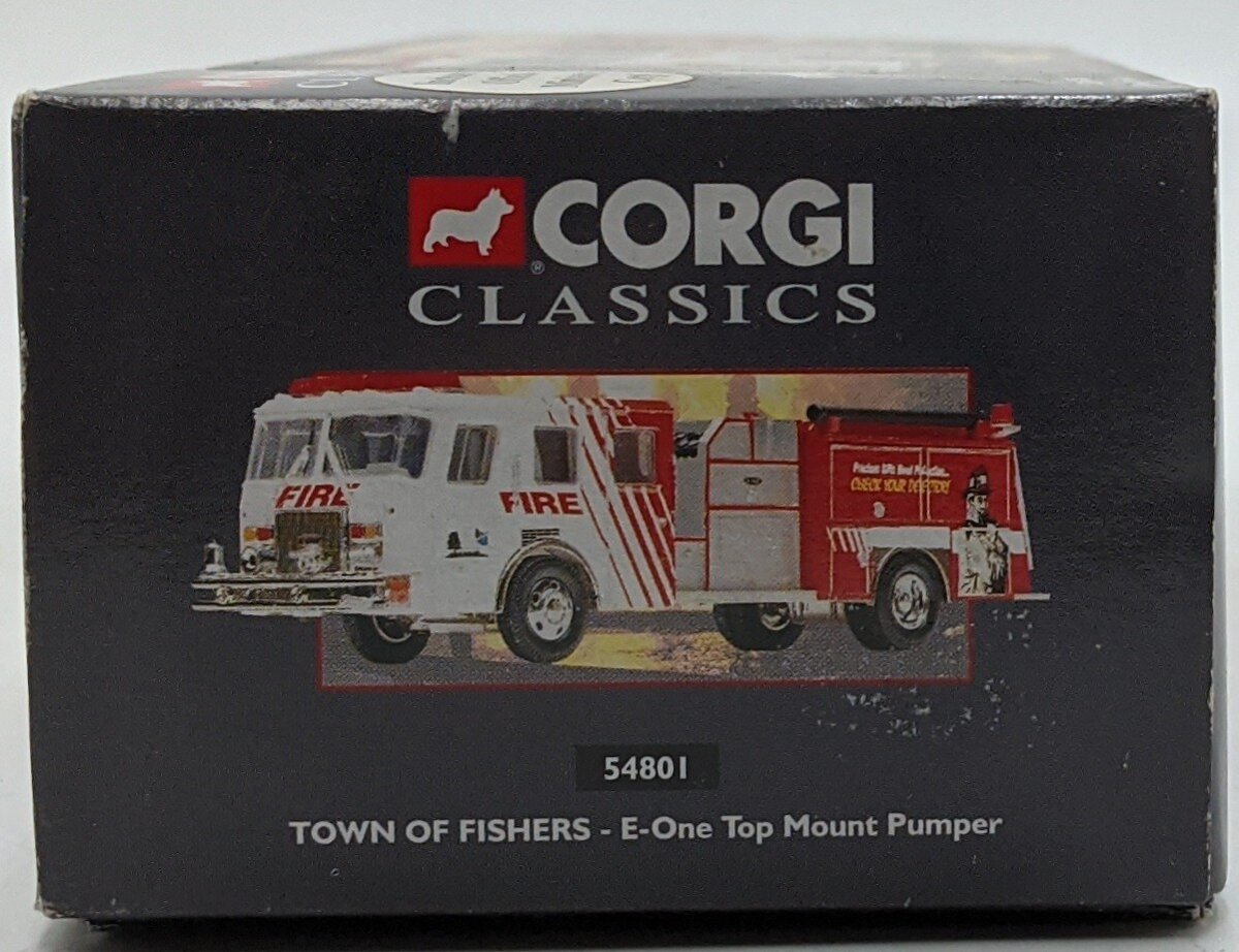 Corgi 54801 1:50 Diecast E-One Top Mount Pumper Fire Truck NIB