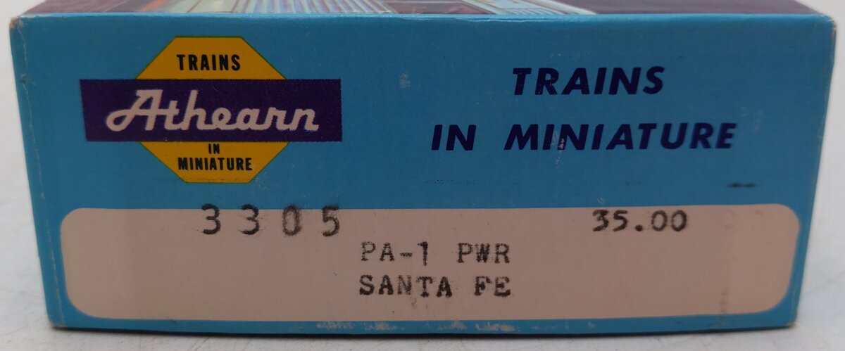 Athearn 3305 HO Scale Santa Fe PA-1 Powered Diesel Locomotive #75 EX/Box