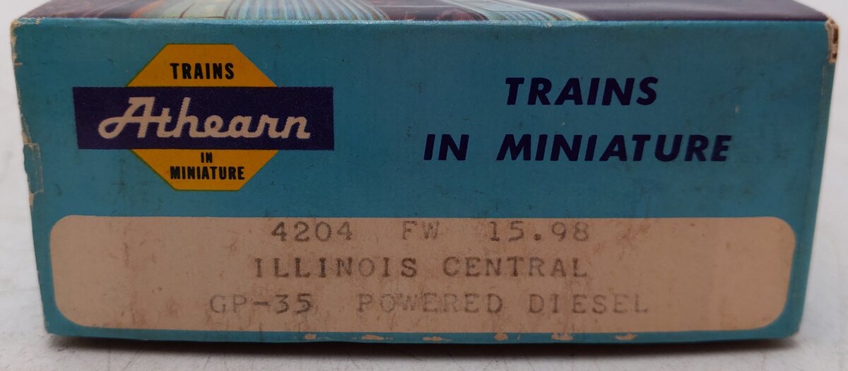 Athearn 4204 HO Illinois Central GP-35 Powered Diesel Locomotive #9432 EX/Box