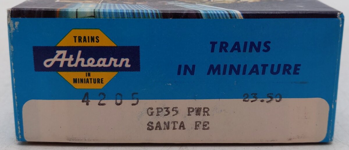 Athearn 4205 HO Santa Fe GP35 Powered Diesel Locomotive #1347 EX/Box