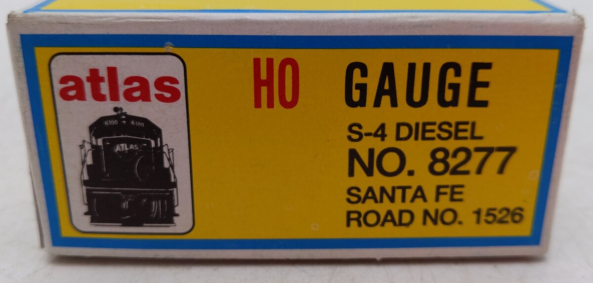Atlas 8277 HO Scale Sante Fe S-4 Diesel Locomotive #1526 EX/Box