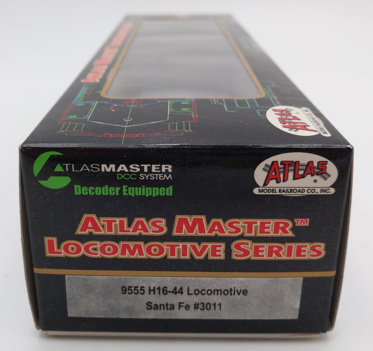 Atlas 9555 HO Scale Atchison Topeka Santa Fe H16-44 Diesel #3011 w/DCC LN/Box