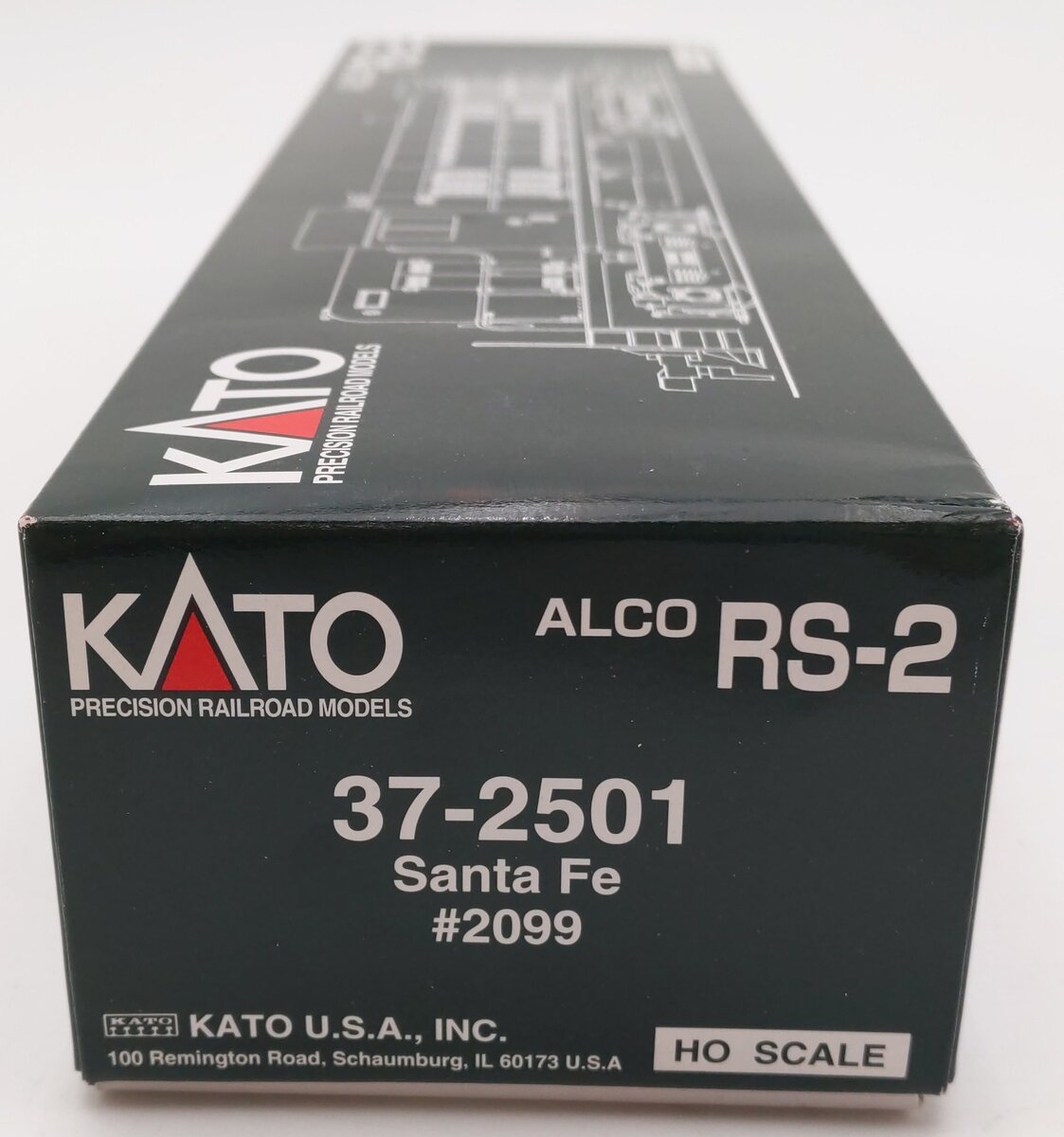 Kato 37-2501 HO Santa Fe Alco RS-2 Diesel Locomotive #2099 w/DCC EX/Box