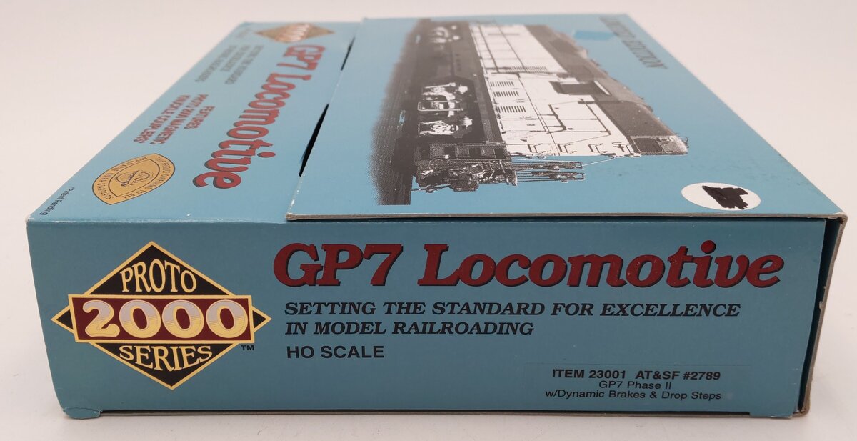 Proto 2000 23001 HO ATSF GP7 PhII Diesel Locomotive #2789 EX/Box