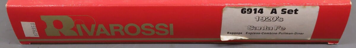Rivarossi 6914 HO Santa Fe 4-Car Passenger Set (Set A) EX/Box