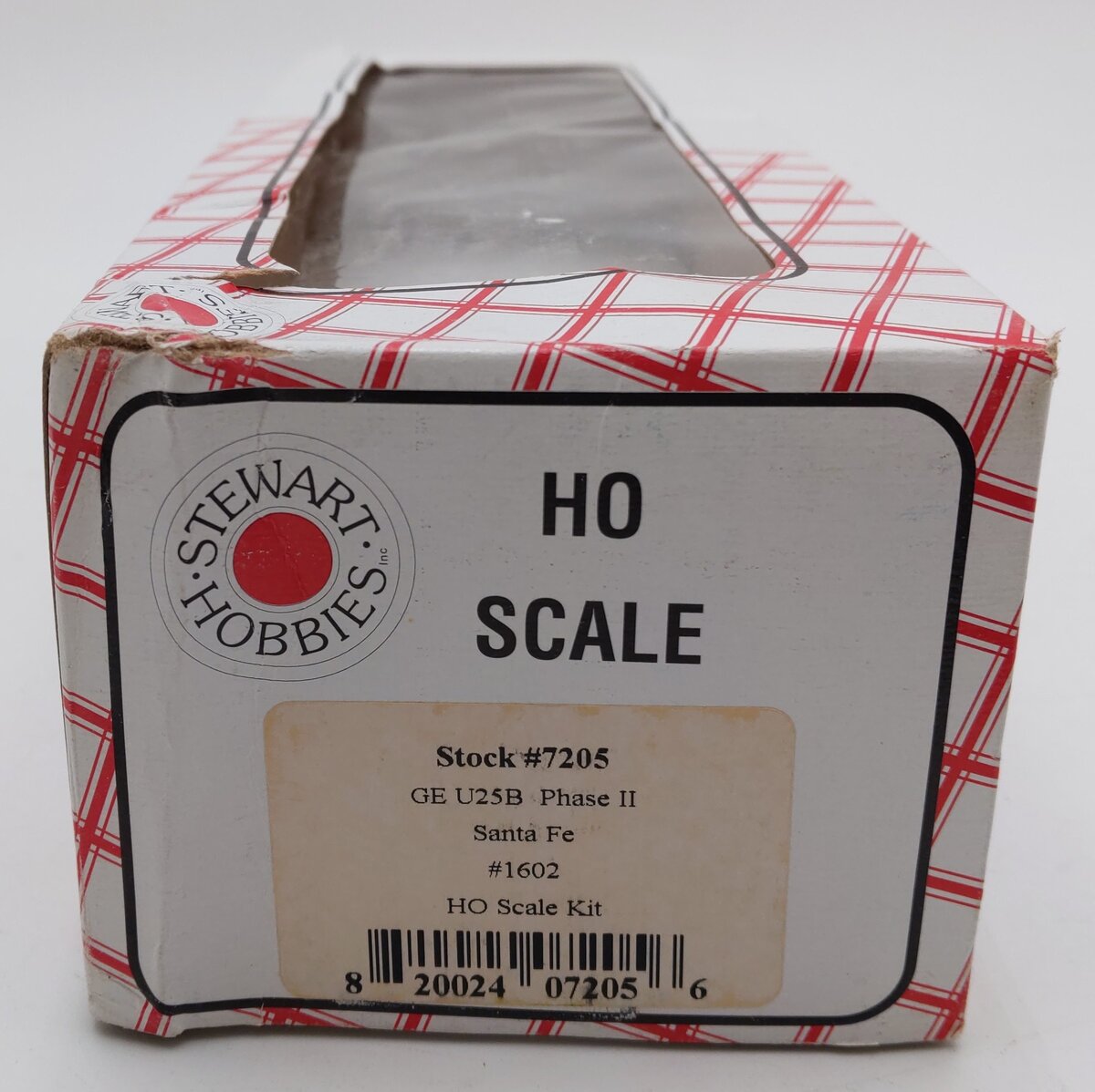 Stewart 7205 HO Santa Fe GE U25B Phase II Diesel Locomotive #1602 NIB