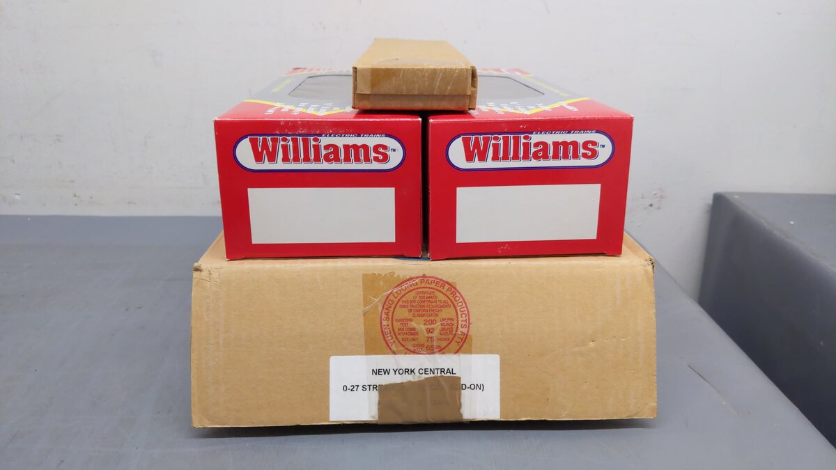 Williams 02712AO O Gauge New York Central 0-27 Streamliner 2 Car Add On EX/Box