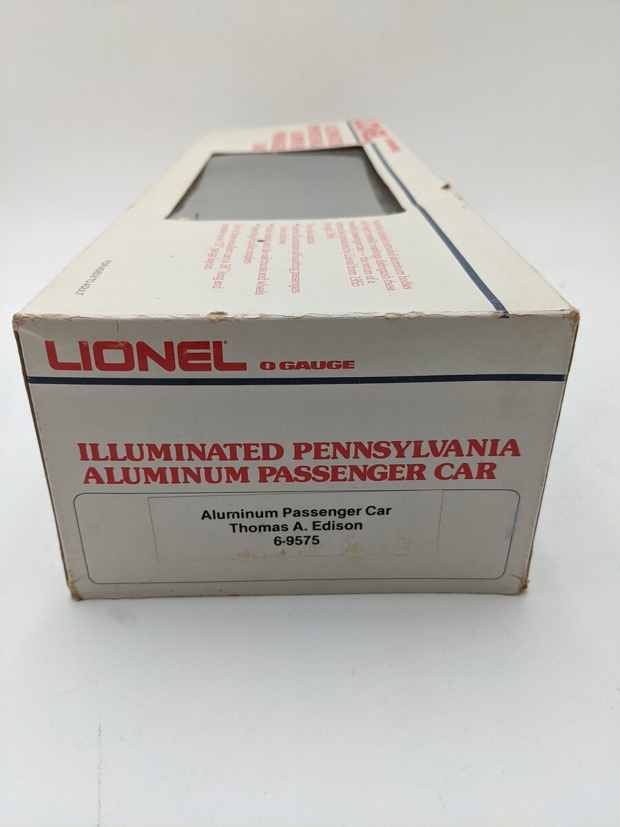 Lionel 6-9575 O Gauge Pennsylvania "Thomas A. Edison" Aluminum Passenger Car EX/Box