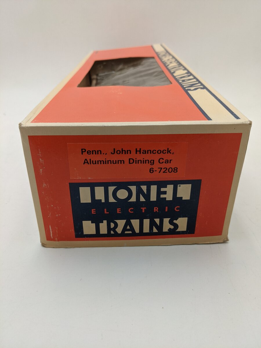 Lionel 6-7208 O Gauge Pennsylvania "John Hancock" Aluminum Dining Car EX/Box