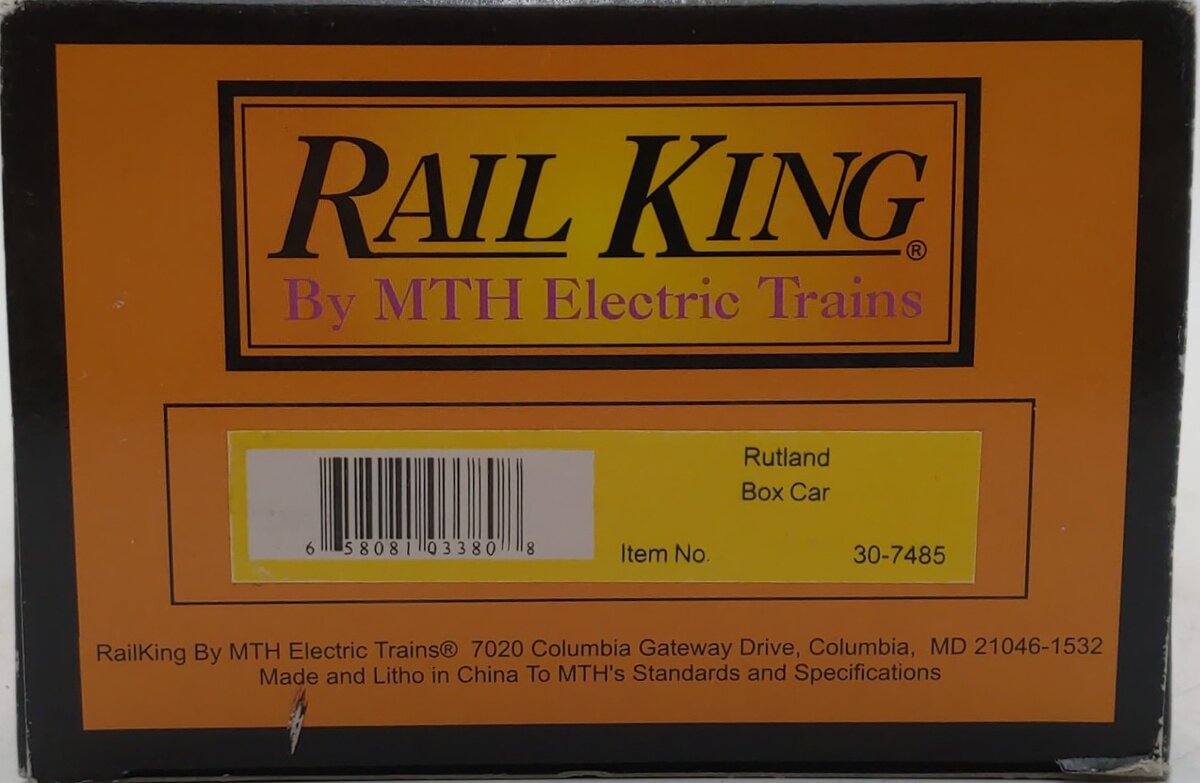 MTH 30-7485 O Gauge Rutland Box Car #6464-2001 LN/Box