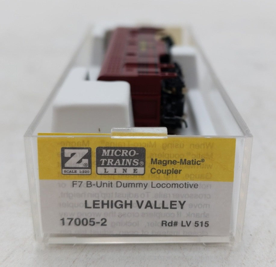 Micro-Trains 17005-2 Z Lehigh Valley F7 B Unit Dummy Diesel Locomotive #515 LN/Box