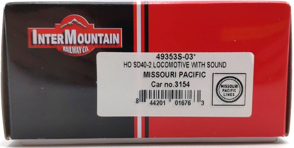 InterMountain 49353S HO MP EMD SD40-2 Diesel Locomotive with LokSound & DCC EX/Box