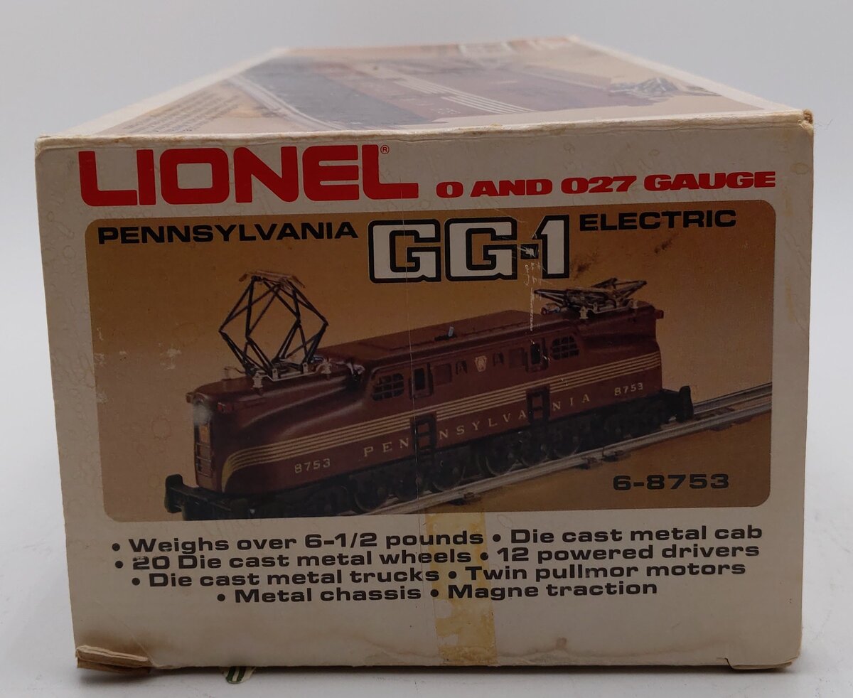 Lionel 6-8753 O Gauge Pennsylvania Railroad GG-1 Electric Locomotive #8753 EX/Box