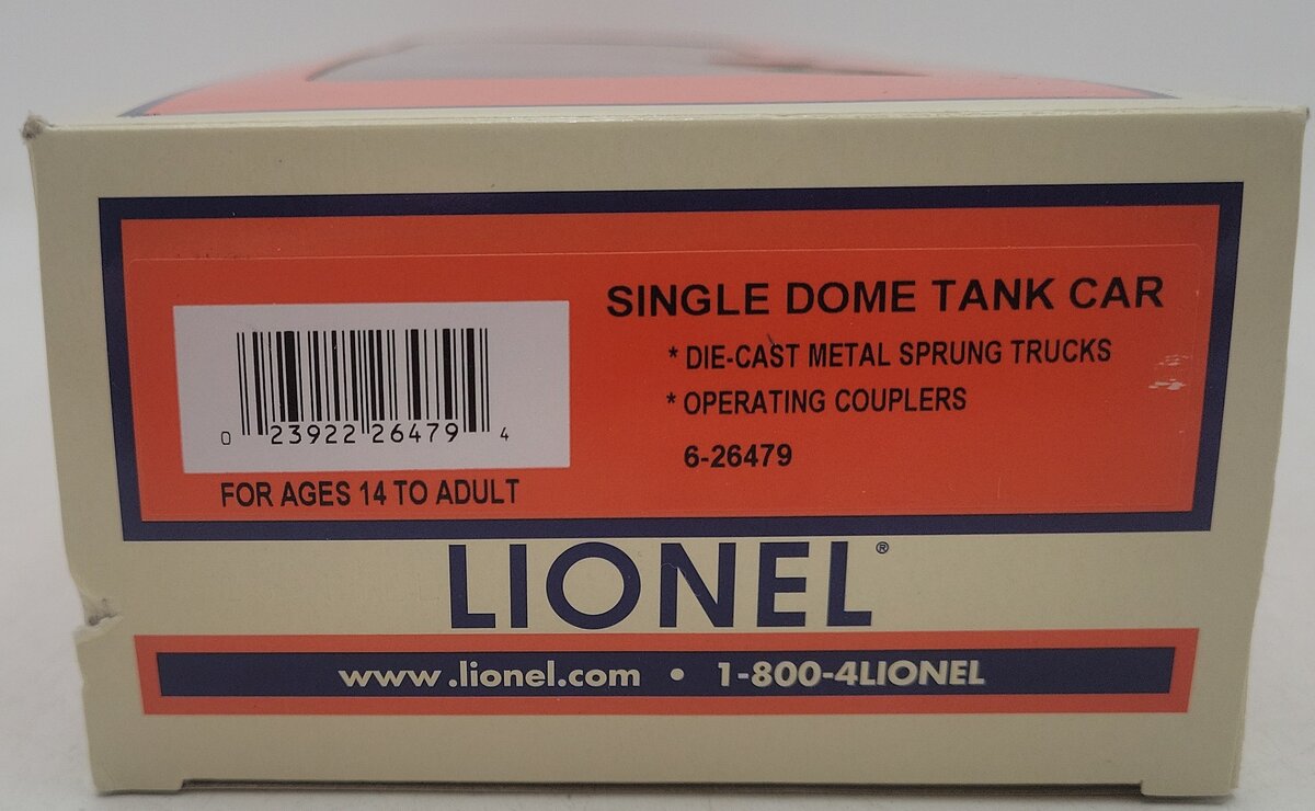 Lionel 6-26479 Southern Pacific Single Dome Tank Car EX/Box