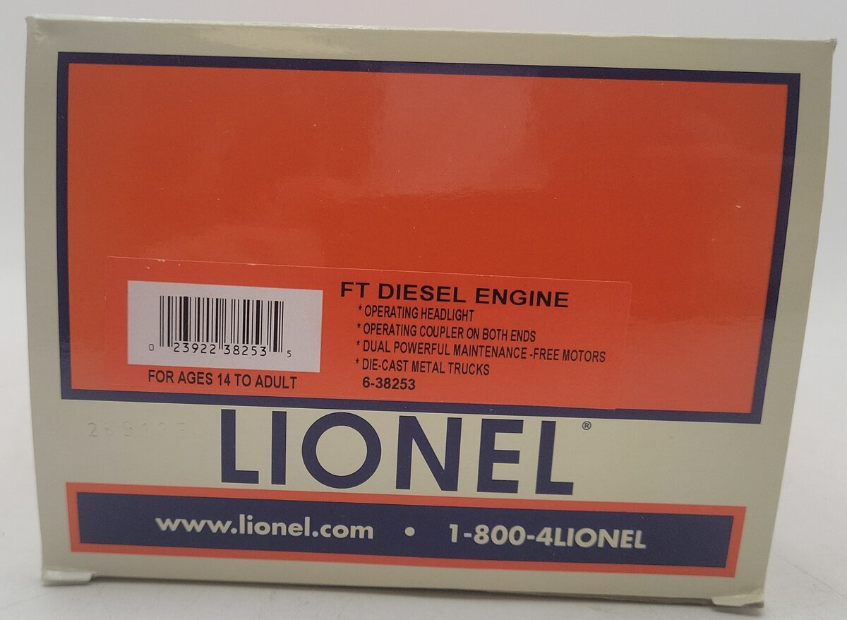 Lionel 6-38253 Southern Pacific "Black Widow" FT Diesel Locomotive #2381 EX/Box