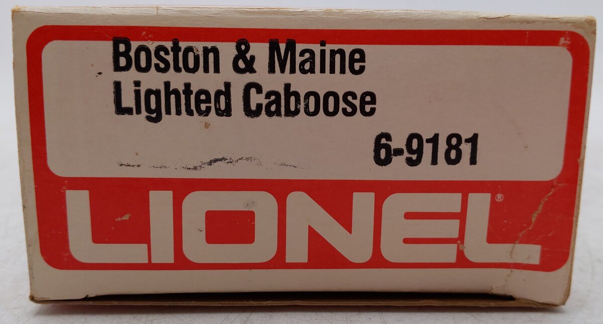 Lionel 6-9181 O Gauge Boston and Maine N5C Porthole Caboose EX/Box