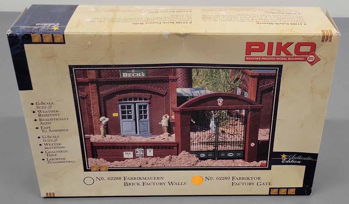 Piko 62289 G Scale Factory Gate VG/Box