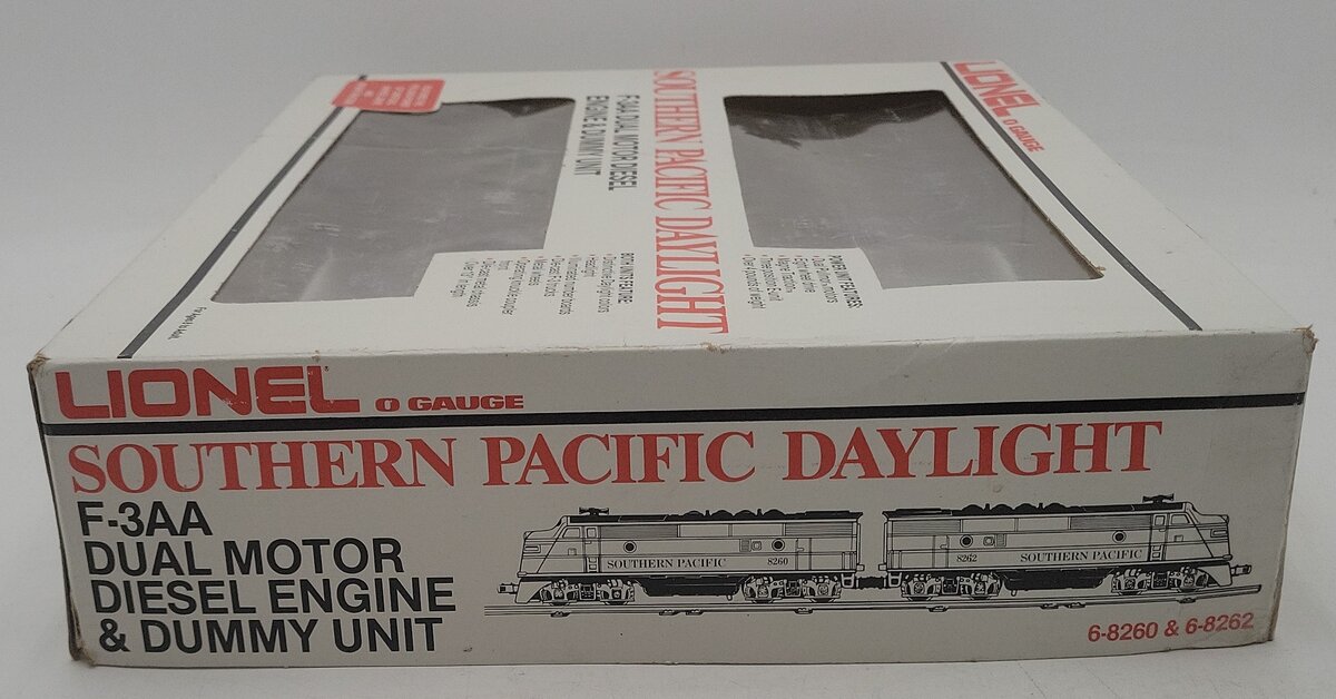 Lionel 6-8260 O Gauge Southern Pacific F3 AA Diesel Locomotive Set #8260/8262 EX/Box
