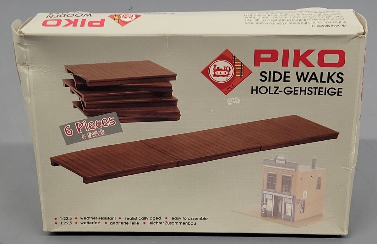 Piko 62281 G LGB Side Walks Kit (Pack of 6) VG/Box
