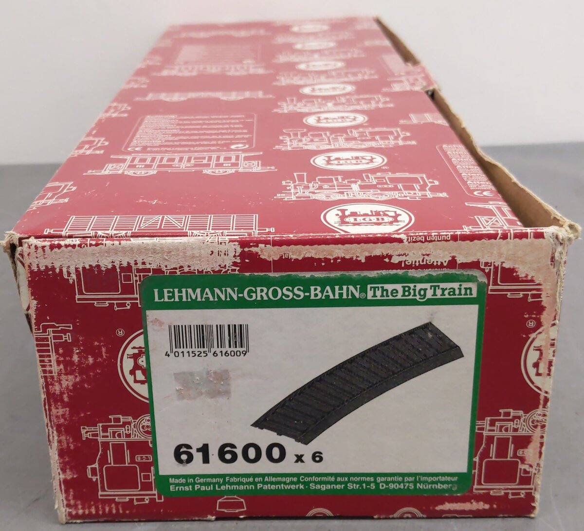 LGB 61600 G Scale Curved Track Roadbed - R3 - 2/3 (6) EX/Box