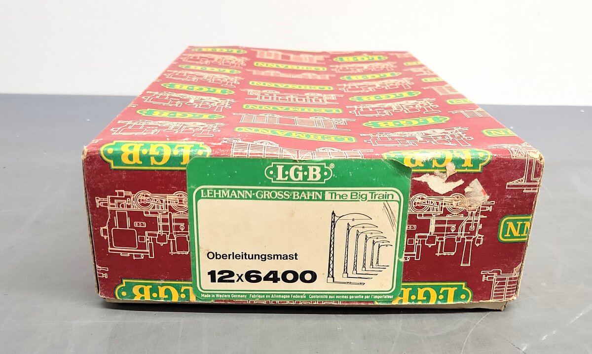 LGB 6400 G Scale Overhead Catenary Post Brackets (Pack of 11) EX/Box