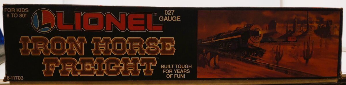 Lionel 6-11703 O Gauge Iron Horse Wabash Steam Freight Train Set EX/Box