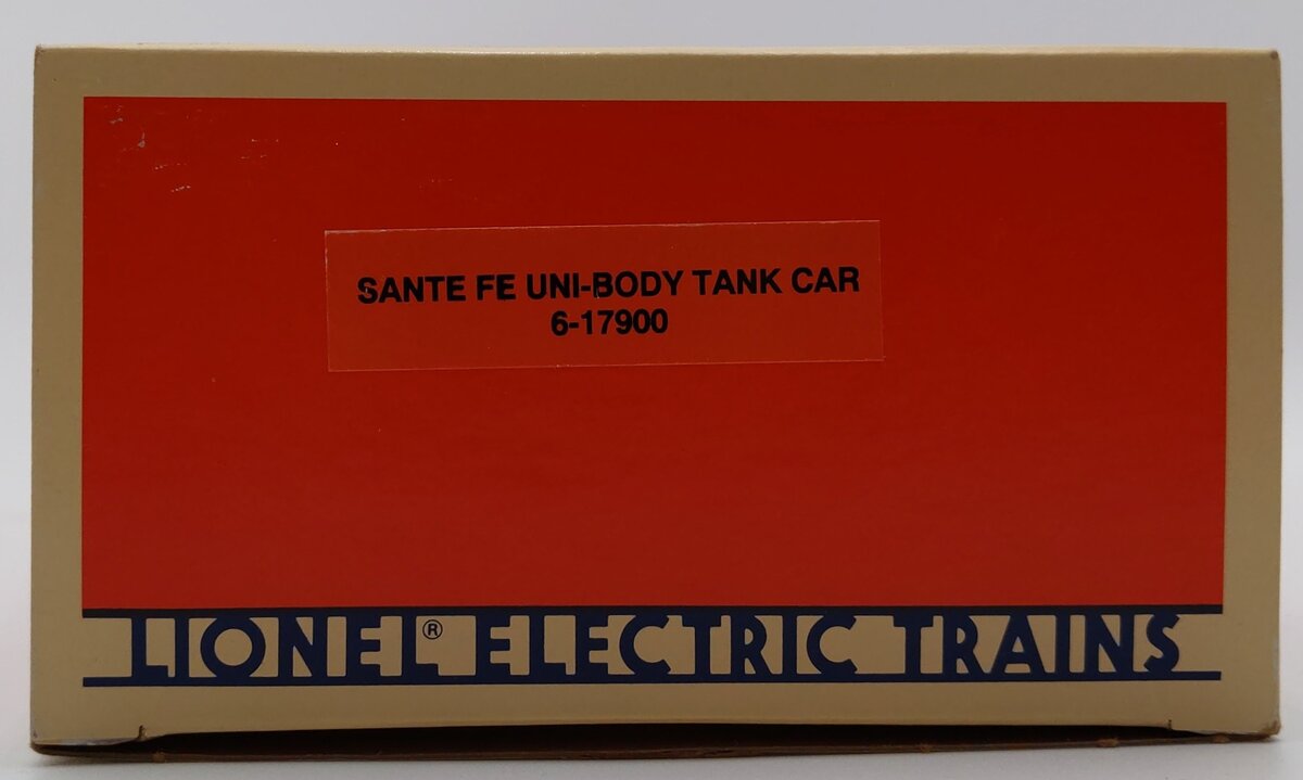 Lionel 6-17900 O Gauge Santa Fe Unibody Single Dome Tank Car #17900 LN/Box